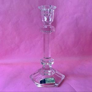 Vintage crystal candle holder
